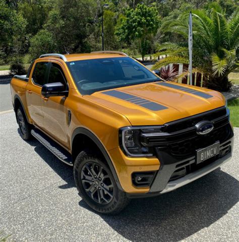 Next Gen Ford Ranger Twin Bonnet Stripes Decal Quality