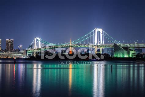 Rainbow Bridge In Odaiba, Tokyo Stock Photo | Royalty-Free | FreeImages