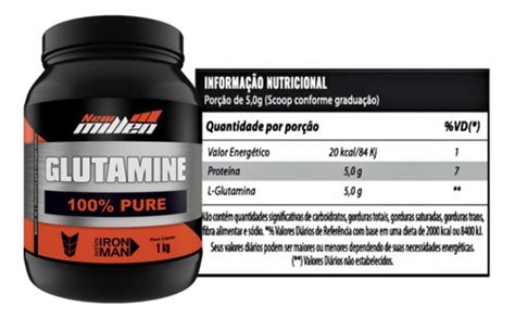 Glutamina 1 Kg New Millen Frete grátis