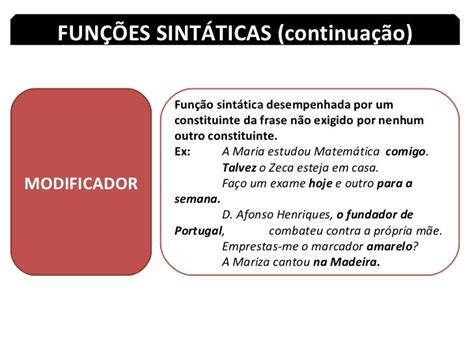 Funções Sintáticas