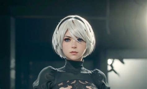 Ia Revela Como Se Vería 2b De Nier Automata En La Vida Real