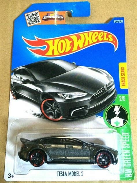 Hot Wheels Tesla Model S Dark Grey HW Green Speed Perfect Etsy