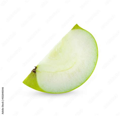 Fresh Green Apple Sliced Isolated On Transparent Background Png