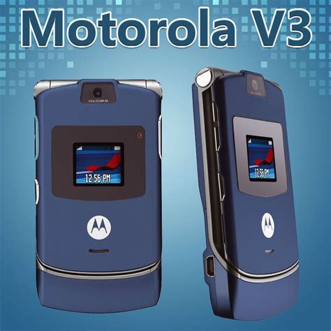 Original MOTOROLA RAZR V3 Unlocked Mobile Phone GSM Refurbished Cell