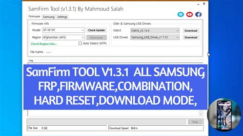 Samfirm Tool V1 3 1 Frp Bypass Samsung Galaxy Android 7 8 9 10 11 2021