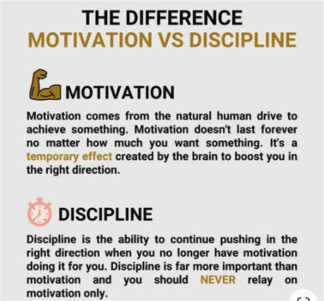 Motivation vs Discipline Comprendre la différence General Infosmax