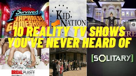 10 Reality Tv Shows Youve Never Heard Of Youtube