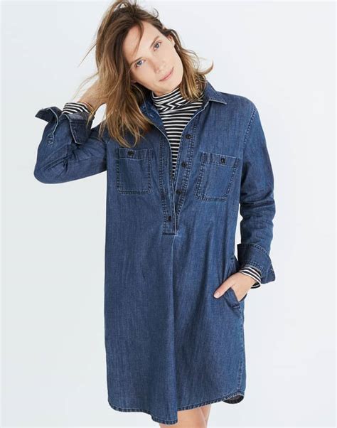 Denim Popover Shirtdress Madewell