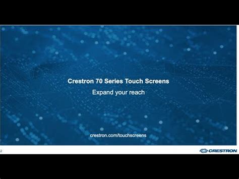 Crestron Series Touch Screen Burmese Youtube