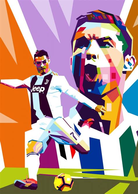 Cristiano Ronaldo Poster By Baturaja Vector Displate Cristiano