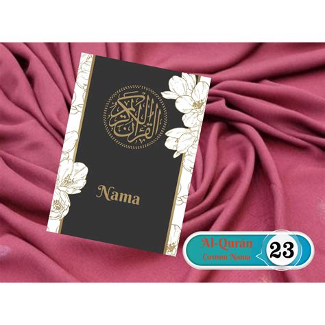 Jual Updatebuku Surabaya Alquran Custom Nama A Shopee Indonesia