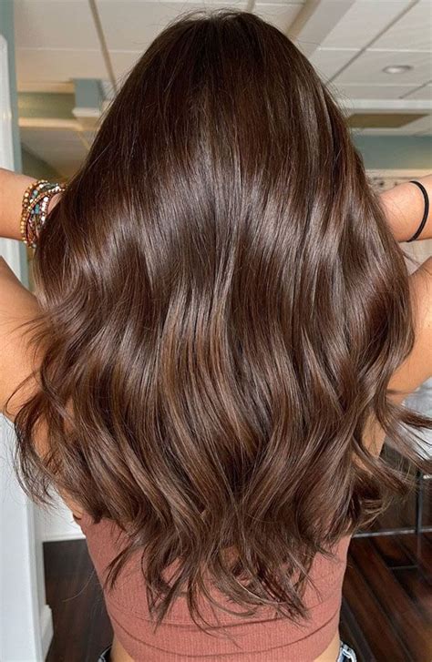 Stylish Brown Hair Colors Styles For Glossy Milky Chocolate