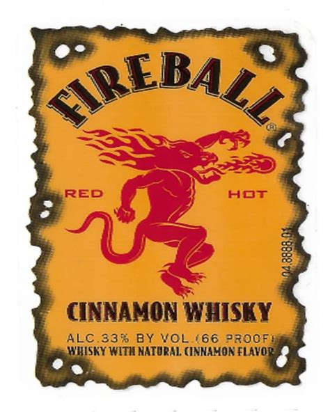 Fireball Whiskey Decal Etsy