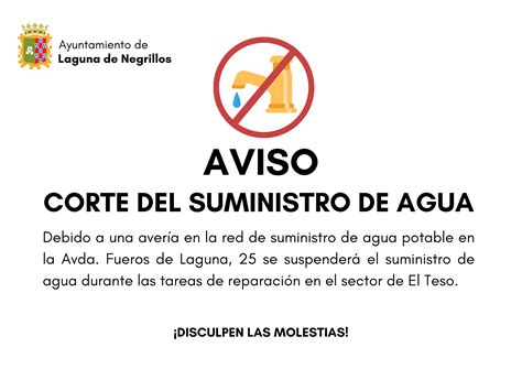 CORTES EN EL SUMINISTRO DE AGUA