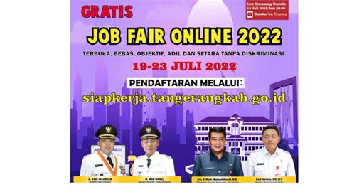 Disnaker Kabupaten Tangerang Gelar Virtual Job Fair Pada Juli