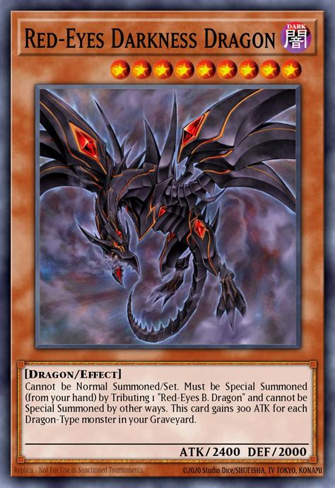 Red Eyes Darkness Dragon Yu Gi Oh Card Database Ygoprodeck