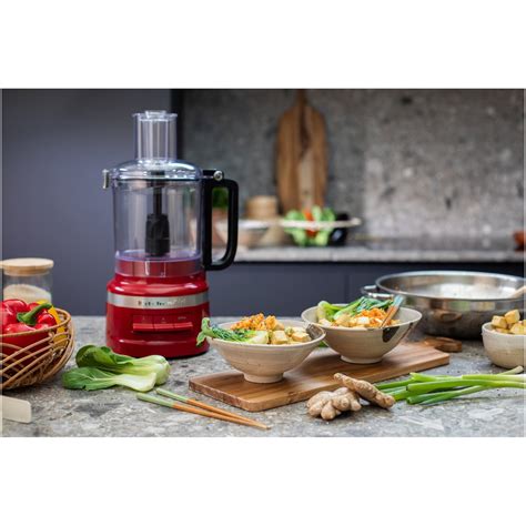 Кухненски робот KitchenAid 5KFP0921EER, 2.1л, 250W, empire red - eMAG.bg