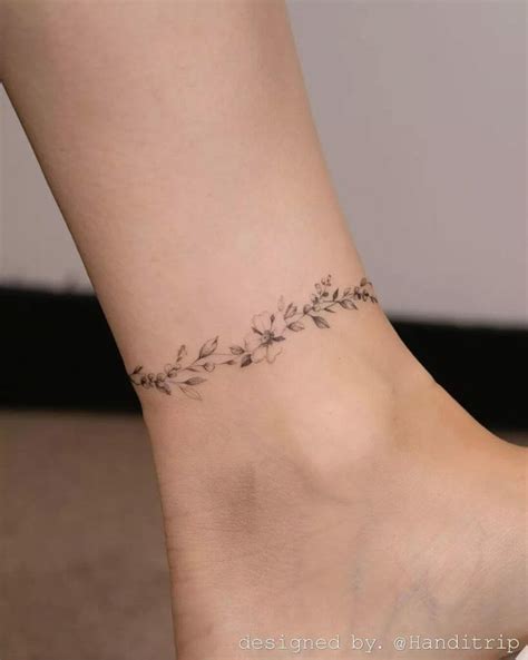 Details Bracelet Tattoos On Ankle In Cdgdbentre