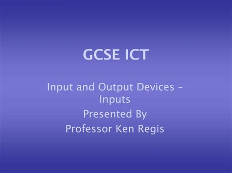 Ppt Gcse Ict Powerpoint Presentation Free Download Id9162010