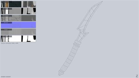 Anubis Dagger 3d Turbosquid 2205342