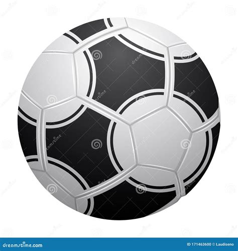 Isolated Realistic Soccer Ball Stock Vector Illustration Of