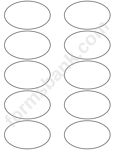 Oval Label Template Printable Pdf Download