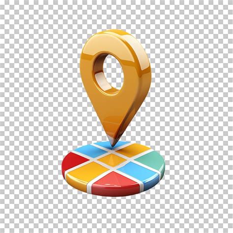 Location 3d Icon Against Transparent Background Generated By Ai