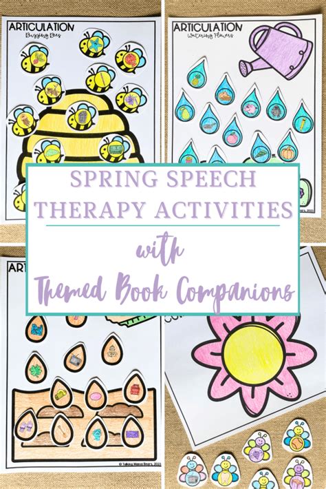 Spring Speech Therapy Activities With Themed Book Companions Part 1