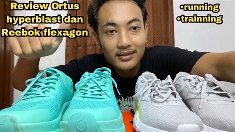 Review Sepatu Ortus Hyperblast Dan Reebok Flexagon Youtube