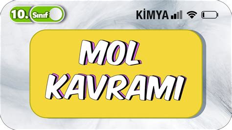 Mol Kavramı Basit Anlatım 10 Sınıf Kimya 2023 10 sınıf kimya