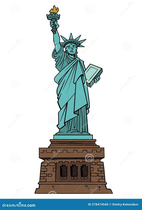 Statue Of Liberty Cartoon