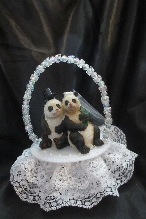 Panda Wedding Cake Topper Wedding Cake Toppers Unique Wedding Cake