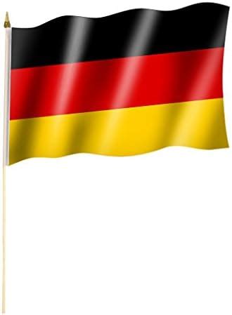 Stockflagge Stockfahne Deutschland Ohne Wappen Bundesadler Flagge Fahne