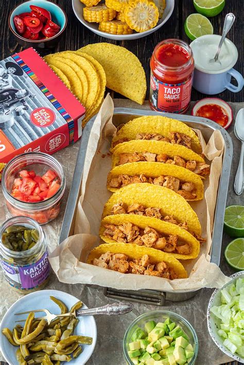 Taco Z Kurczakiem Muszle Tacos Z Kurczakiem I Awokado