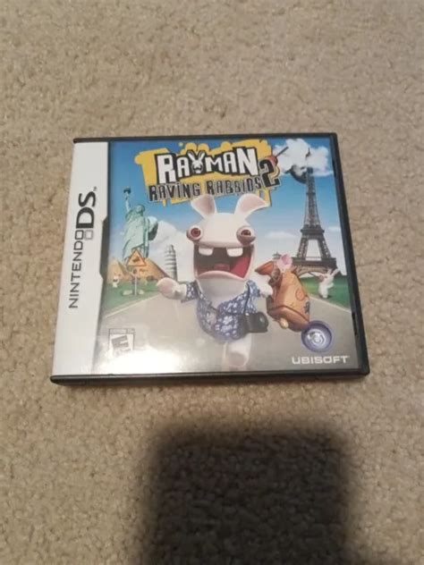 RAYMAN RAVING RABBIDS 2 Nintendo DS Game Complete With Manual 2007 CIB