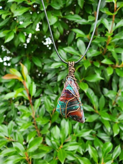 Bowlerite Wire Wrapped Pendant Etsy Singapore