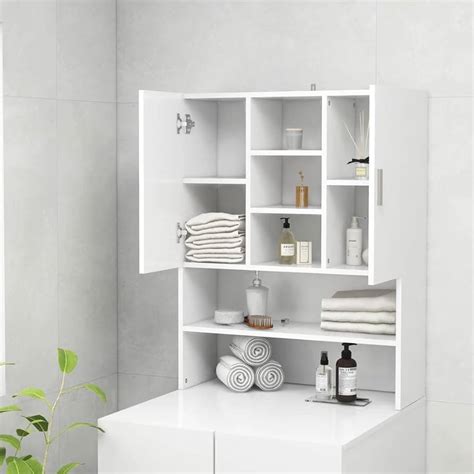 Homiuse Armario De Lavadora Blanco Mueble Lavadora Mueble Ropa Sucia