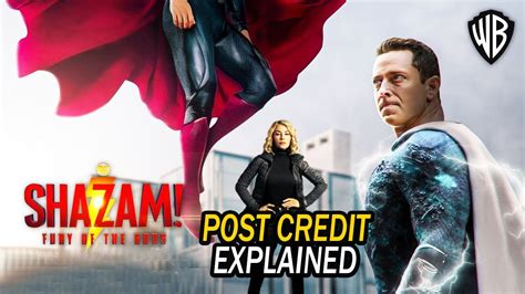 Shazam Fury Of The Gods Post Credit Scenes Explained YouTube