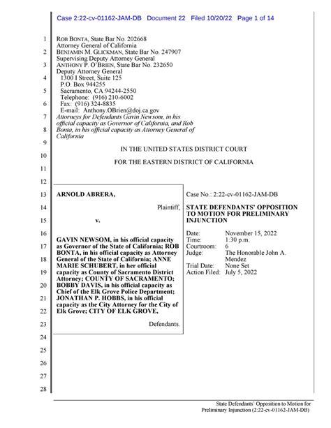 Rob Romano On Twitter Abrera V Newsom E D Ca California States