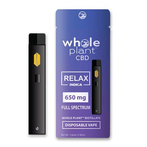 Indica Disposable Vape Pen Relax Buy Online Now Whole Plant™ Cbd