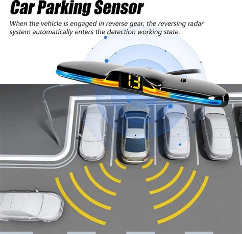 GoolRC Car Parking Sensor Rear Reversing Radars System With 4 Parking