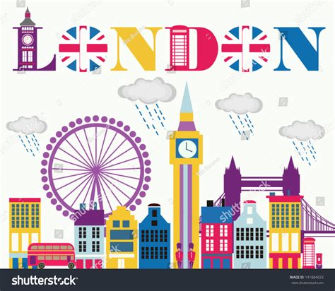 Love London Card Stock Vector 141884023 Shutterstock