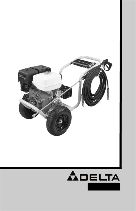 Delta Pressure Washer Dth3635 User Guide