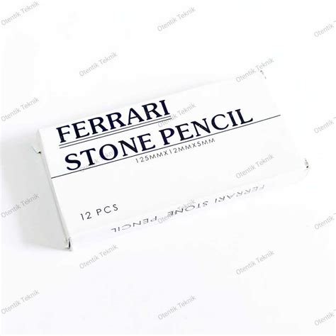 Jual Kapur Besi Ferrari Putih Plate Stone Pencil Pensil Tulis Besi