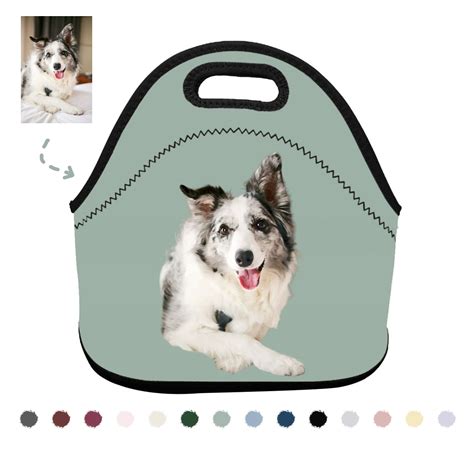 Personalized Pet Lunch Bag Custom Pet Lunchbag Custom Insulated