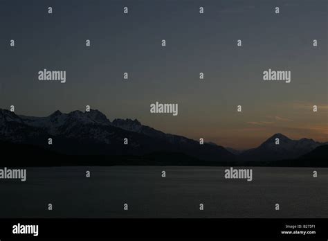 Sunset in Alaska Stock Photo - Alamy