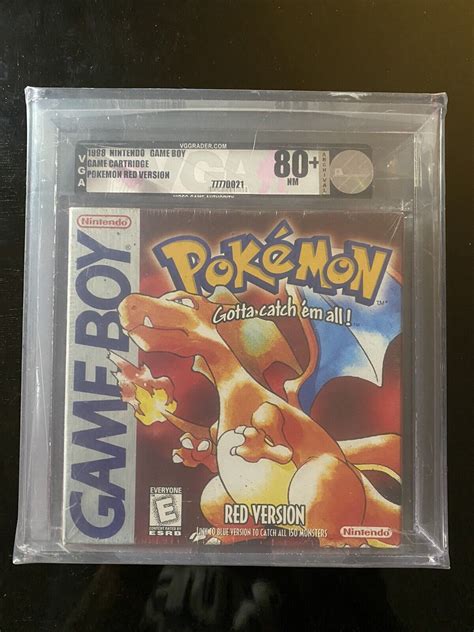 Brand New Factory Sealed Pokemon Red Version Game Boy Vga Graded