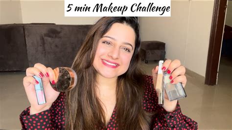 5 Minutes Makeup Challenge 💄💋 My Everyday Easy Makeup Look Youtube