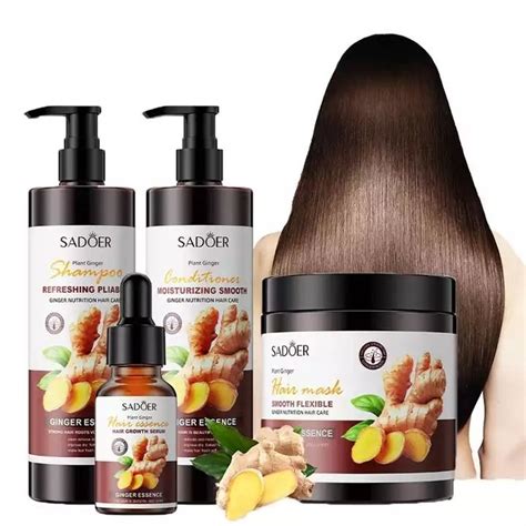 Wholesale SADOER Private Label Ginger Natural Orgainc Hair Care Shampoo