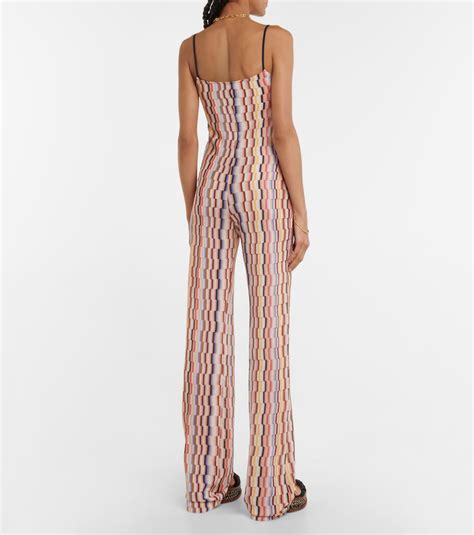 Missoni Zig Zag Knit Jumpsuit In S Modesens